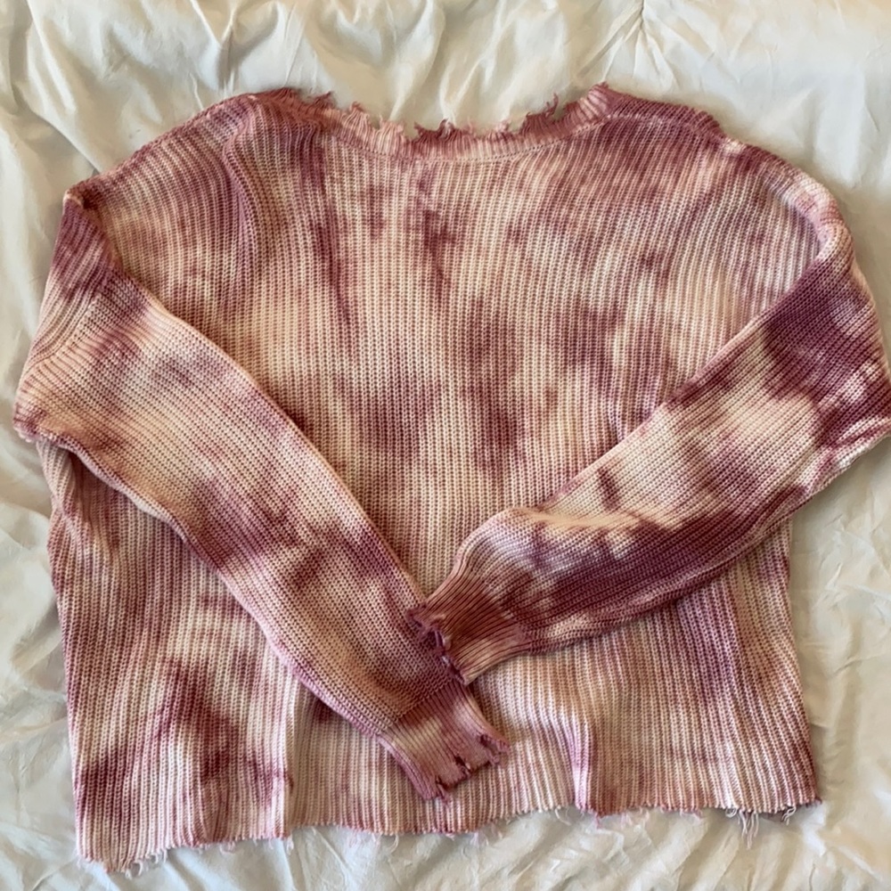 Pink Tie Dye Sweater
